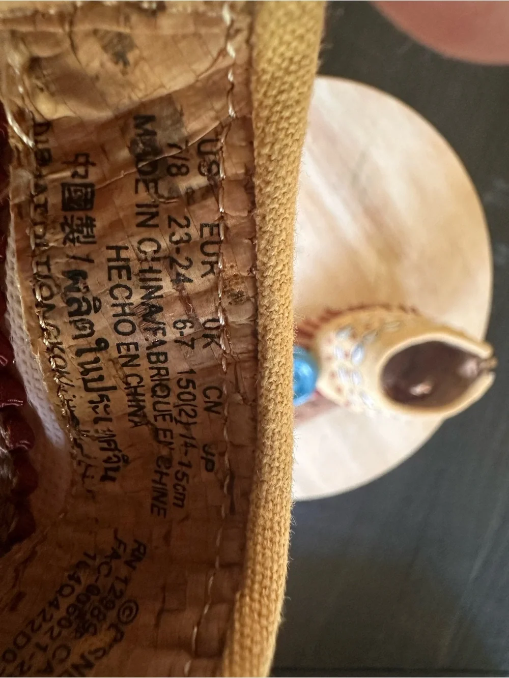 Disney Kids Moana Moccasin Sandals - size 7/8